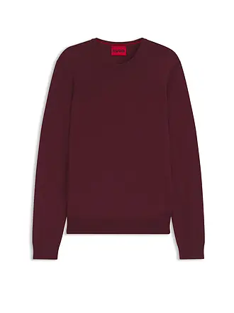 HUGO | Pullover CERDIC | dunkelrot